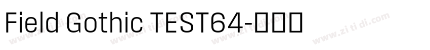Field Gothic TEST64字体转换
